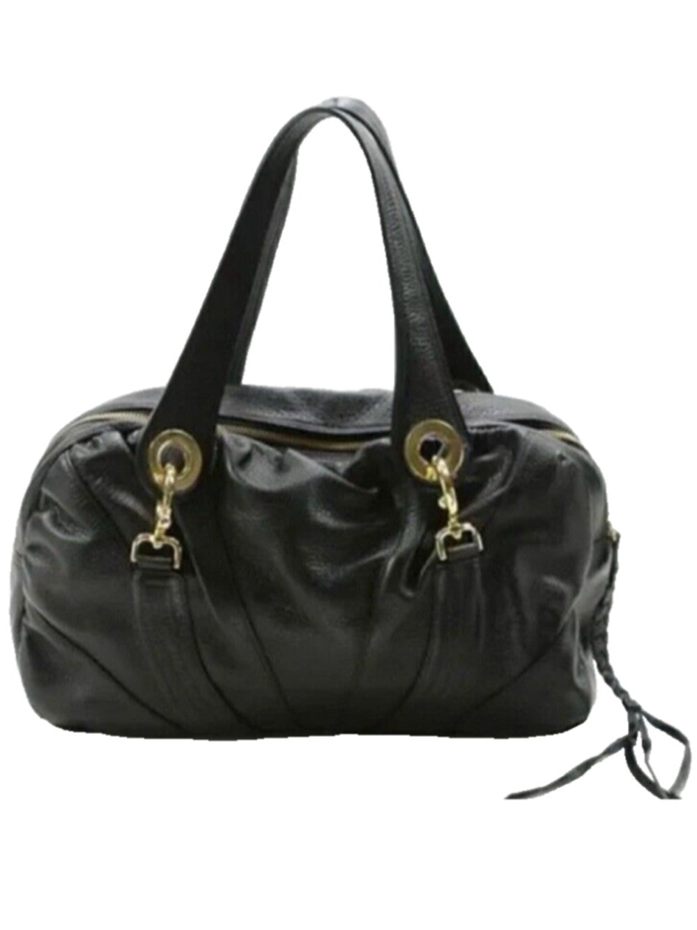 Goldenbleu Jordan Satchel large leather handbag purse old money